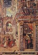 CRIVELLI, Carlo Annunciation with St Emidius fg oil on canvas